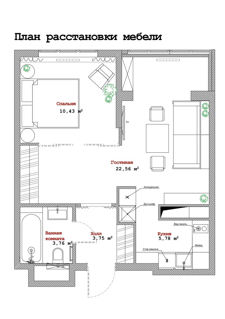 Снять 1-комнатную квартиру