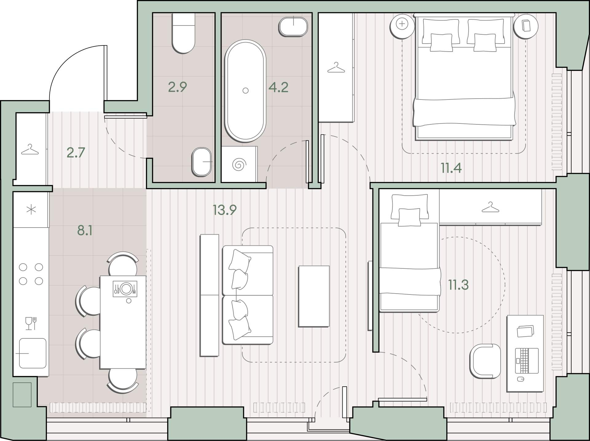 Купить 2-комнатную квартиру