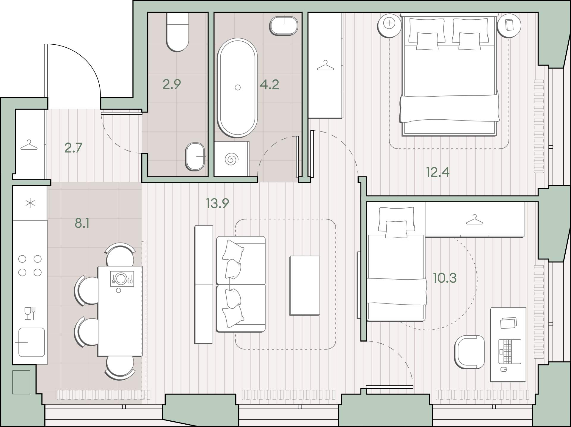 Купить 2-комнатную квартиру