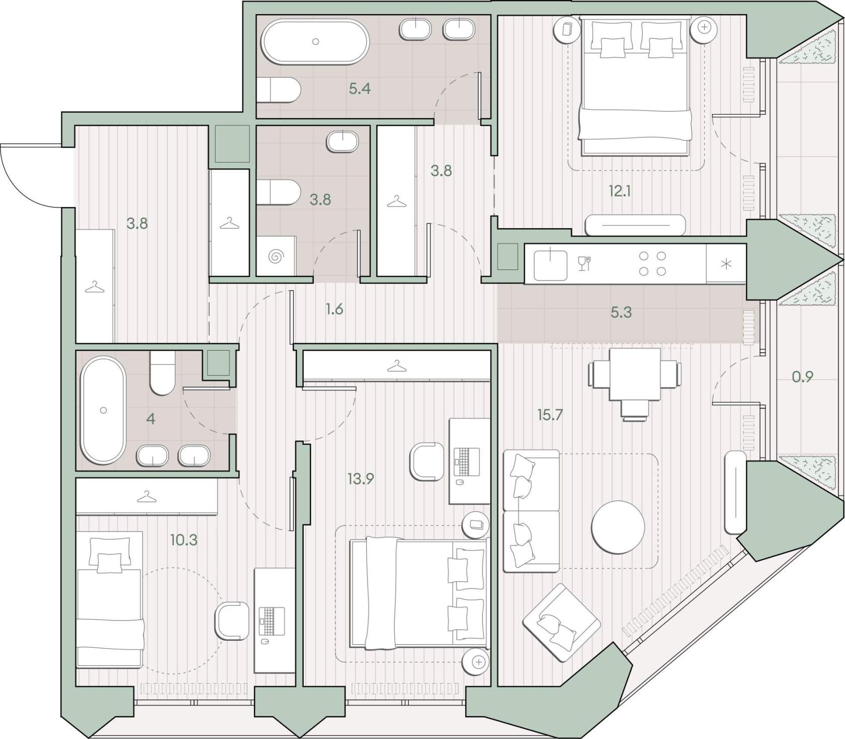 Купить 3-комнатную квартиру