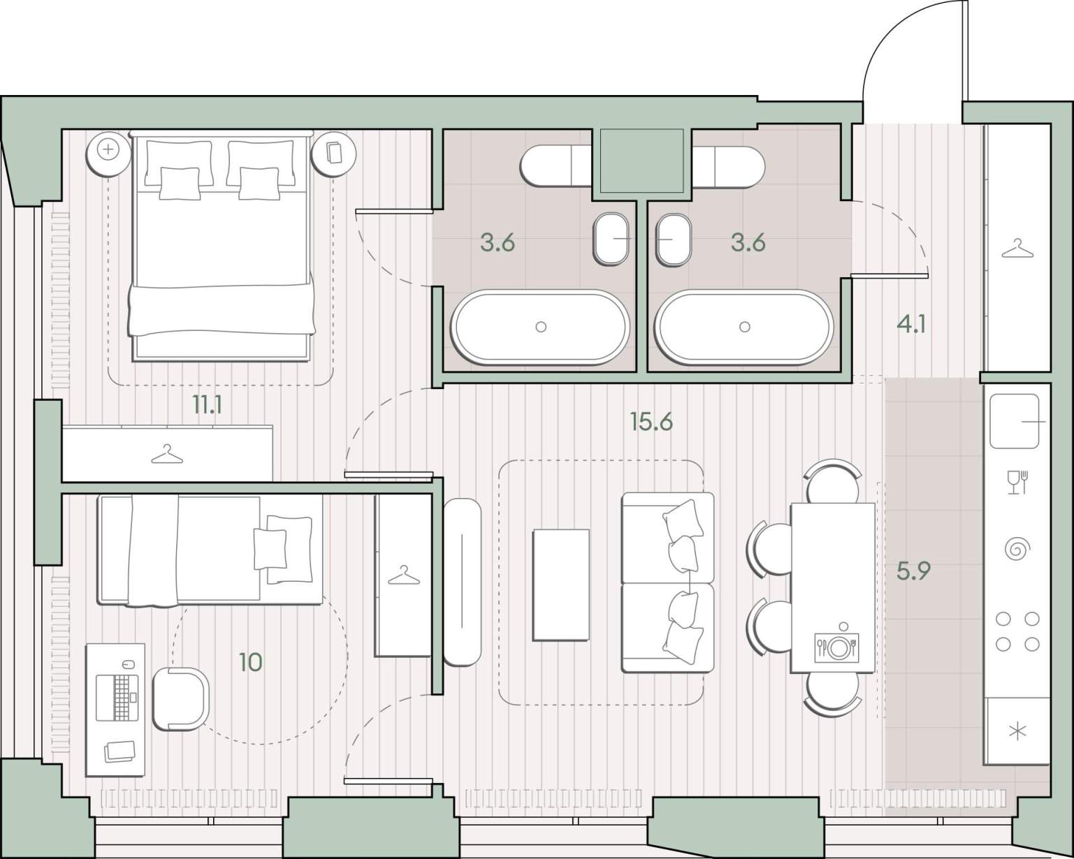 Купить 2-комнатную квартиру