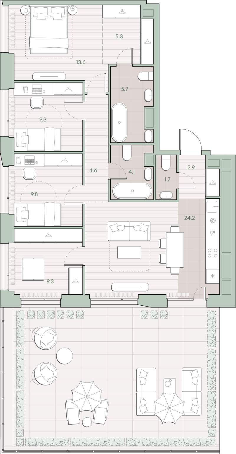 Купить 3-комнатную квартиру