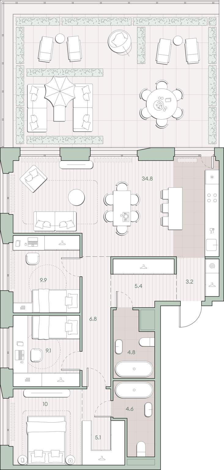Купить 3-комнатную квартиру