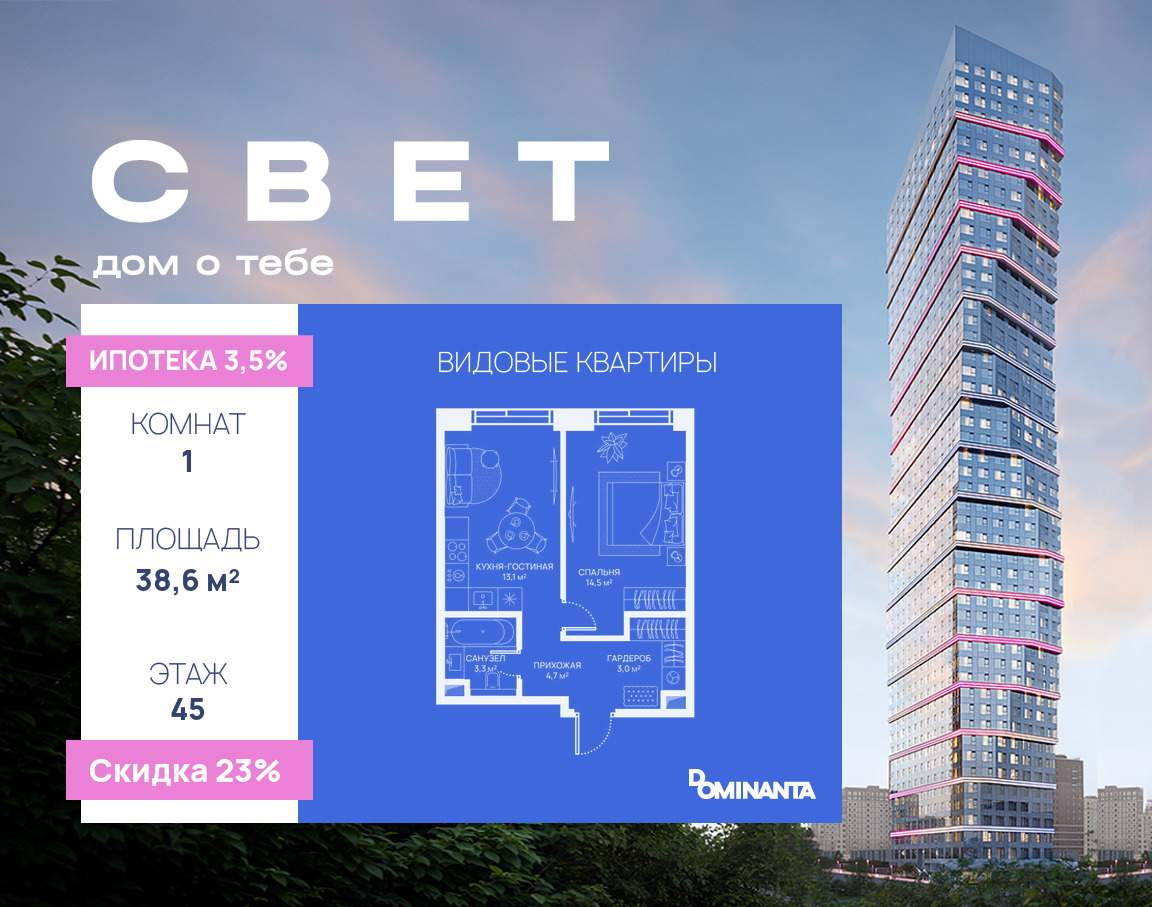 Купить 1-комнатную квартиру
