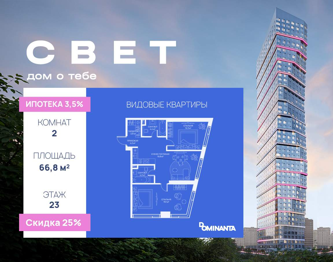 Купить 2-комнатную квартиру