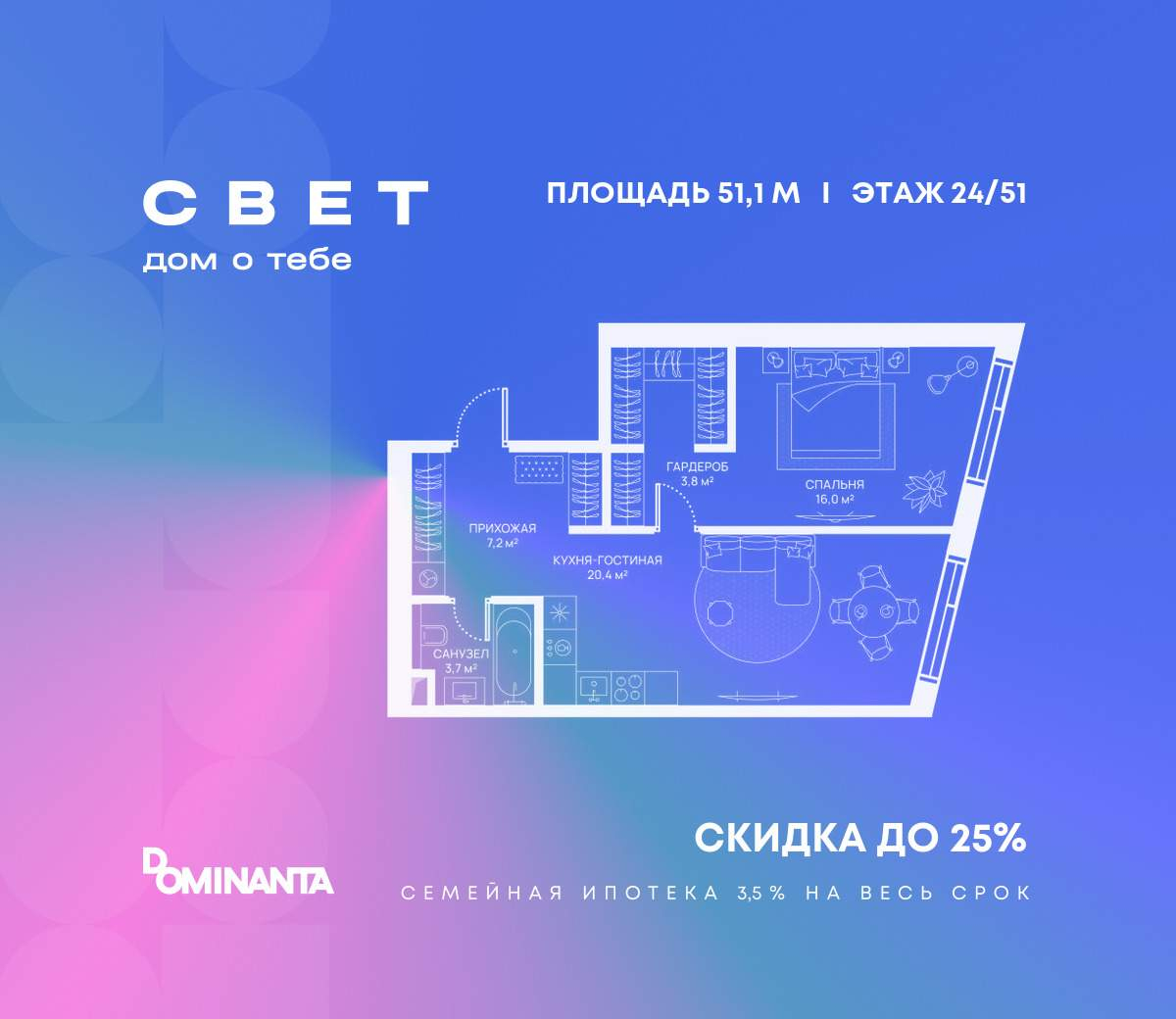 Купить 1-комнатную квартиру