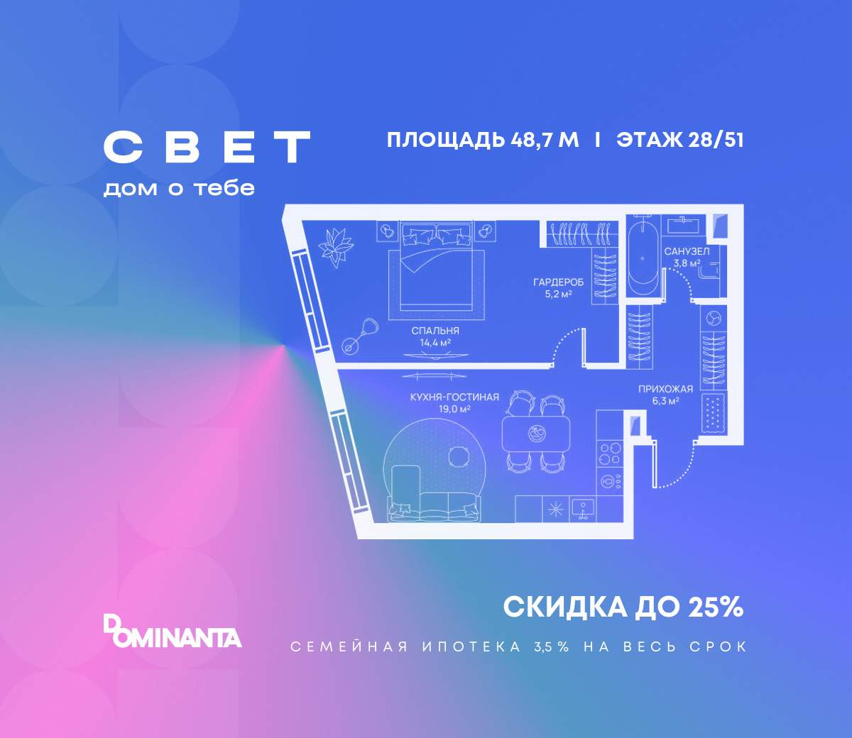 Купить 1-комнатную квартиру