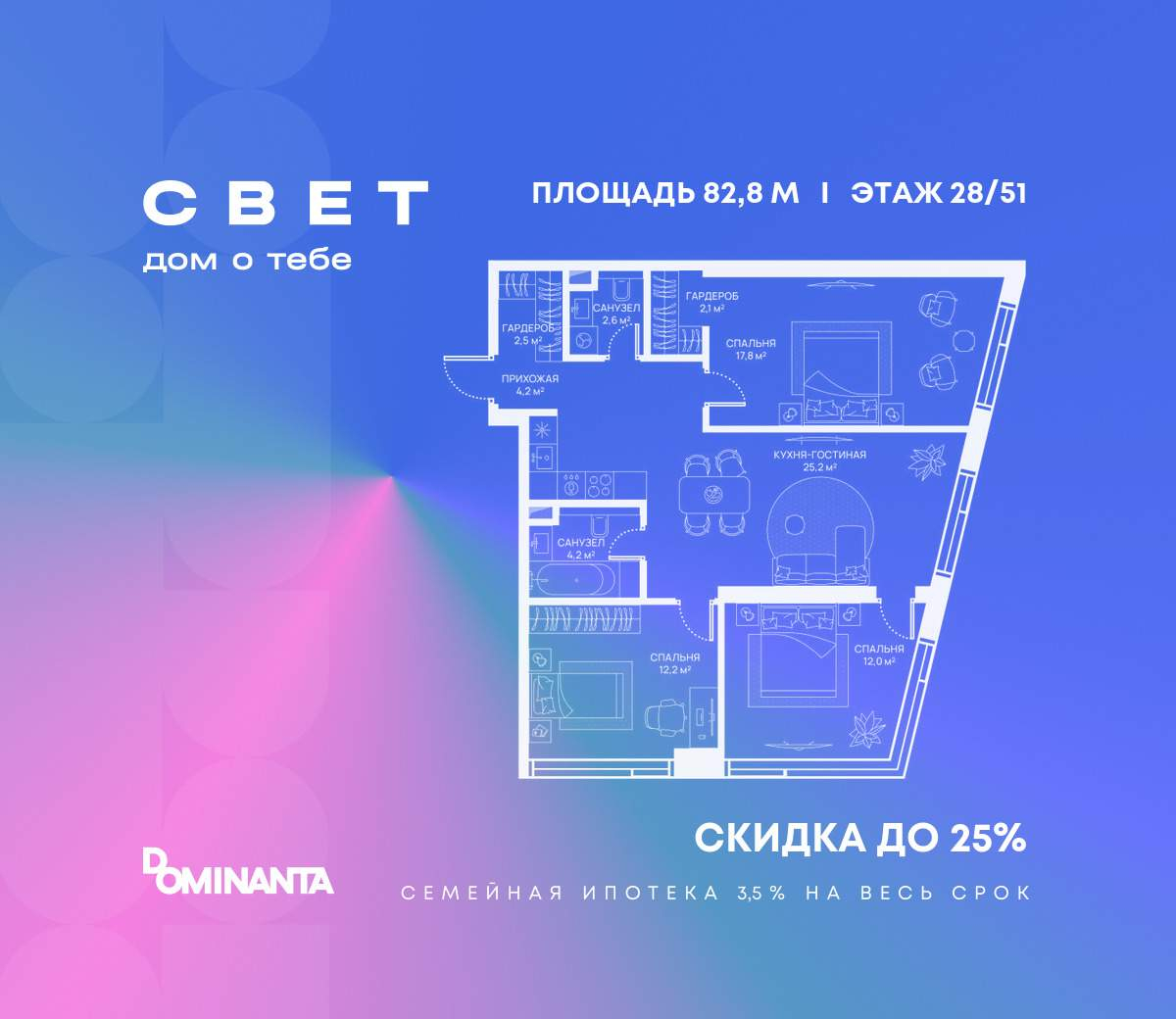 Купить 3-комнатную квартиру