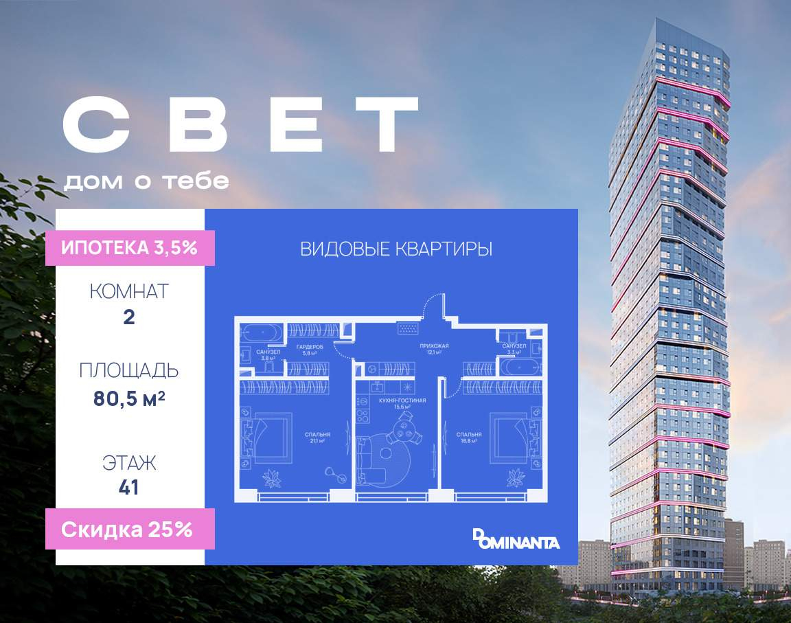Купить 2-комнатную квартиру