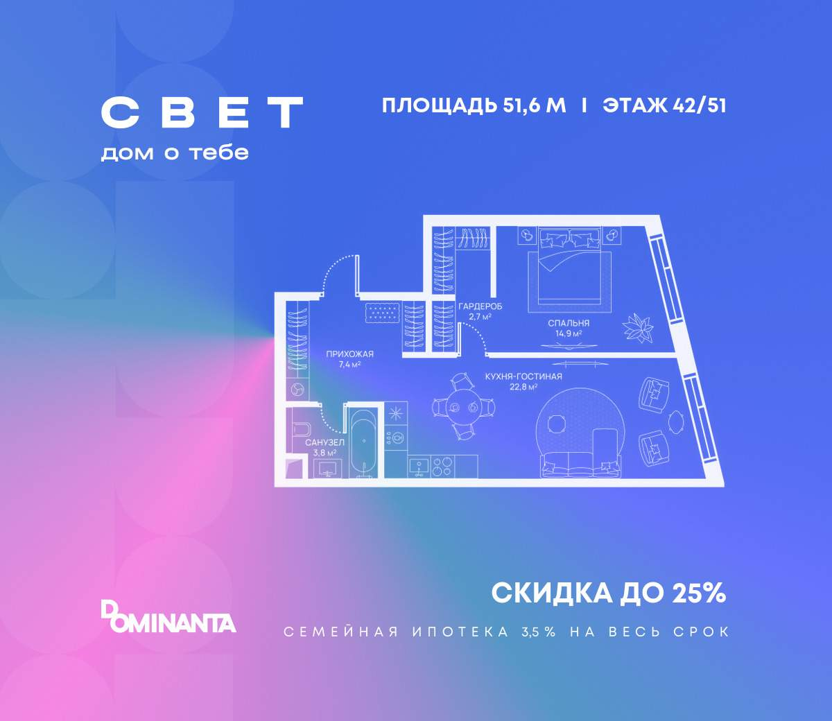 Купить 1-комнатную квартиру