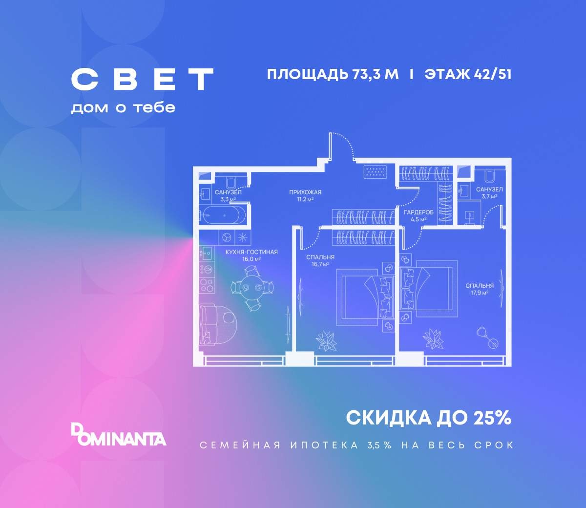 Купить 2-комнатную квартиру