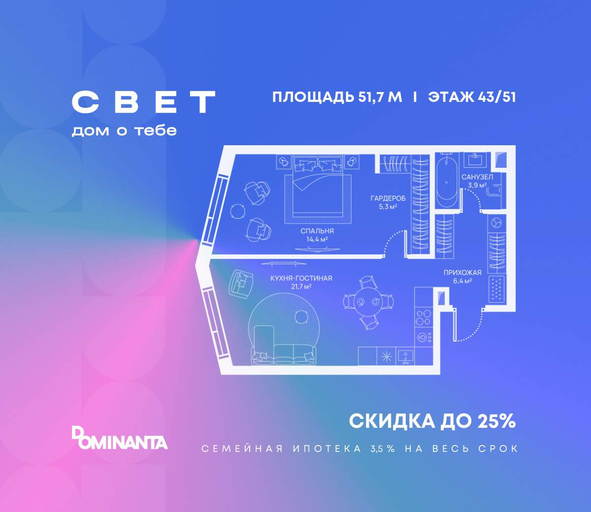 Купить 1-комнатную квартиру