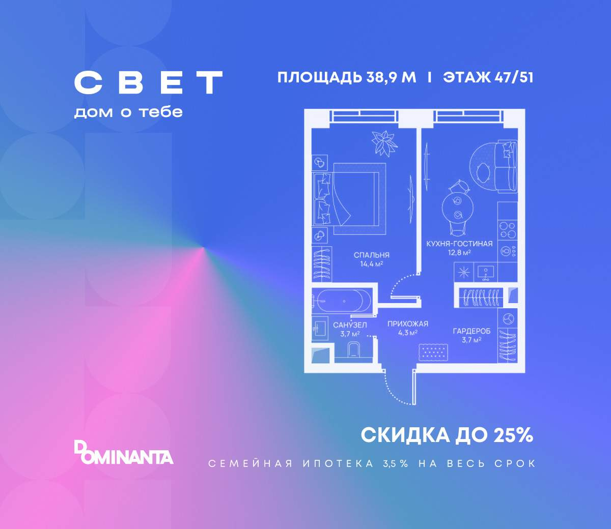 Купить 1-комнатную квартиру