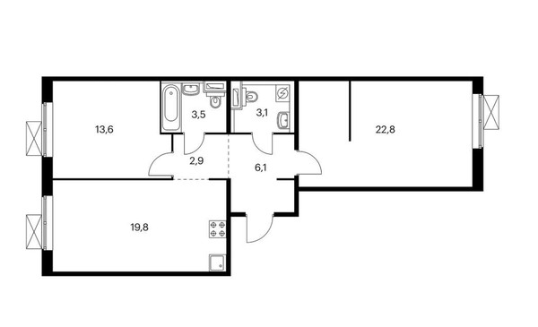 Купить 2-комнатную квартиру